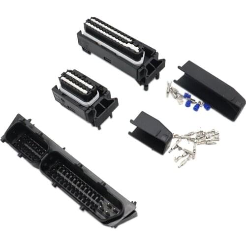 1set 80p ECU SET Aluminum Enclosure Box With 80pin Case Motor Car LPG CNG Conversion Male Female Auto Connector