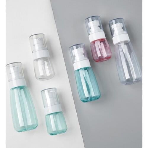 1pc 60ml Travel Spray Bottle Empty refilling water spray Fine mist face Portable Press Sample Cosmetic mini Spray Alcohol bottle