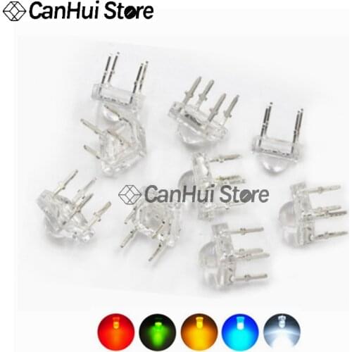 10PCS 5mm F5 Piranha LED Diode White Red Green Yellow Blue Light-Emitting-Diodes 4-pins High quality high brightness