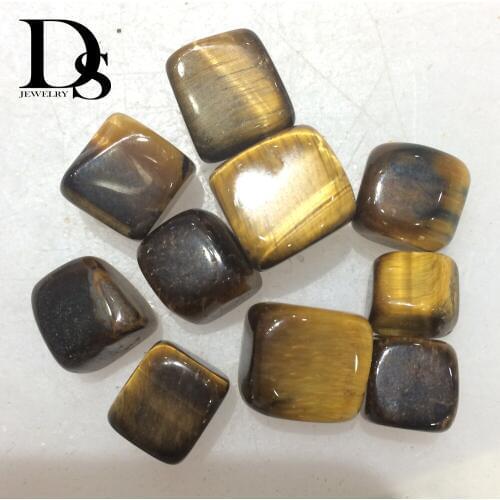 100g Natural Tigereye Stone Cubic Crystal Rock Tumbled Yellow Quartz Stones Cube Collectible Geological Minerals Specimen