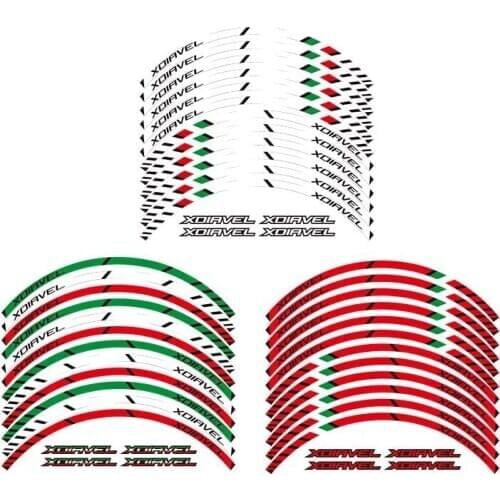 12 X Thick Edge Outer Rim Sticker Stripe Wheel Decals FIT all DUCATI XDIAVEL X DIAVEL