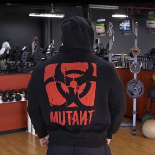 2021 New Autumn And Winter Olympics Olympia Fitness Jacket Sportswear Cotton Print Bodybuilding Hooded Zipper Shirt