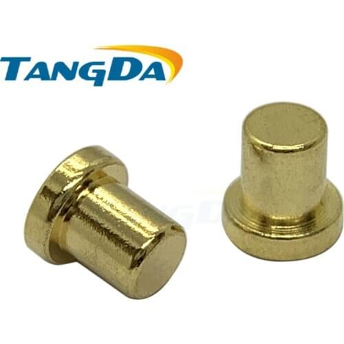 4 4.1 pogo pin Connectors 4*4.1mm High current copper pillar lathe parts probe Conductive Test pin No springs female 20A TANGDA