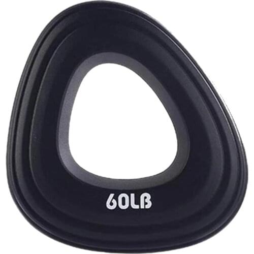 60LB Hand Strength Finger Grip Muscle Power Training Ring Exerciser Black