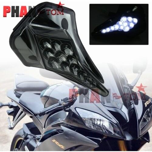 For YAMAHA YZF R6 2008-2012 Motorcycle Accessories Front Center Marker LED Pilot Light Headlight Headlamp Fog Lamp Head Light