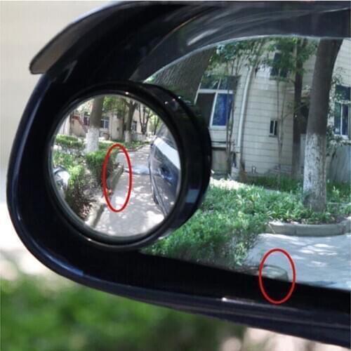 NewAuto Car-styling Fit Car Small Round Mirror Blind Spots Rearview Reverse Auxiliary Lens Wide-angle Lens