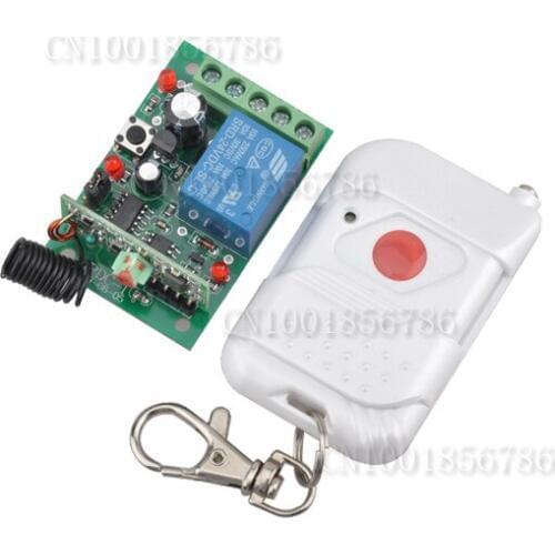Free shipping!24V 10A 1CH 200M RF wireless remote control switch system1Receiver /switch &1Transmitter/remote control 315/433MHZ