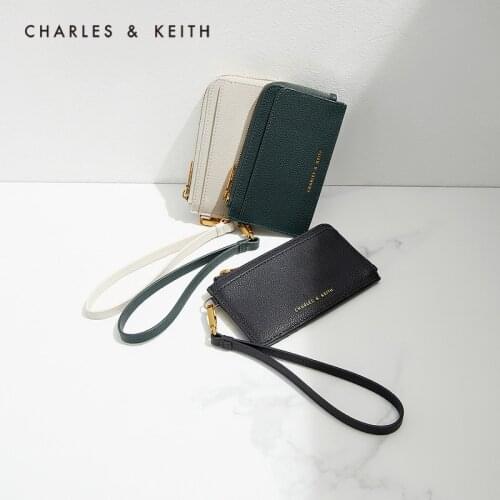 CHARLES&KEITH New Arrival for Autumn 2021 CK6-50770514-1 Ladies simple hand holding coin purse card case