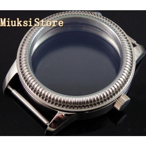 Parnis 44mm Watch Classic Retro CASE steel special scratch proof mineral glass fit 6497 6498 movement P111