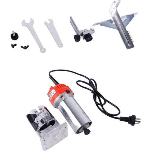 220V 650W Router Wood Trimmer Electric Hand Trimmer Motor Carving Machine Carpenter Woodworking Slotting Trimmer Power Tool