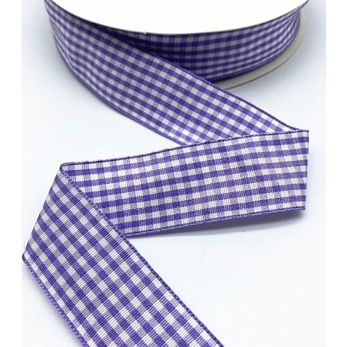 5Yards 10mm--25mm Plaid Cotton Ribbon Wedding Christmas Decoration DIY Sewing Fabric Handmade Bow Ribbon Flower Gift Packaging09