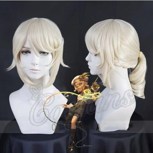 Game Identity V Survivor Painter Edgar Valden Cosplay Hair Costume Fancy Suit Party Outfits Halloween Carnival Uniforms Shoes