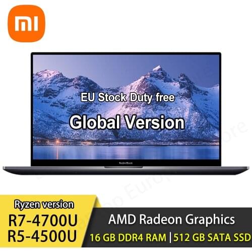 Xiaomi RedmiBook 16 laptop 16.1inch AMD Ryzen R7-4700U/R5-4500U 16GB 512GB Win10 100%sRGB ultra-thin Office Notebook PC