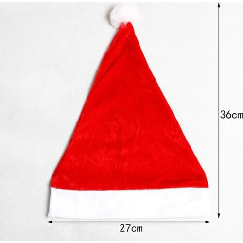 New Year Christmas Hat Home Plush Christmas Caps Xmas Santa Fancy Costume Santa Claus Eve Key Gifts