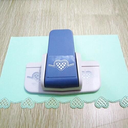New big lace fancy loving heart design border punch cutter crafts scrapbooking boundary punch embossing puncher for foam paper