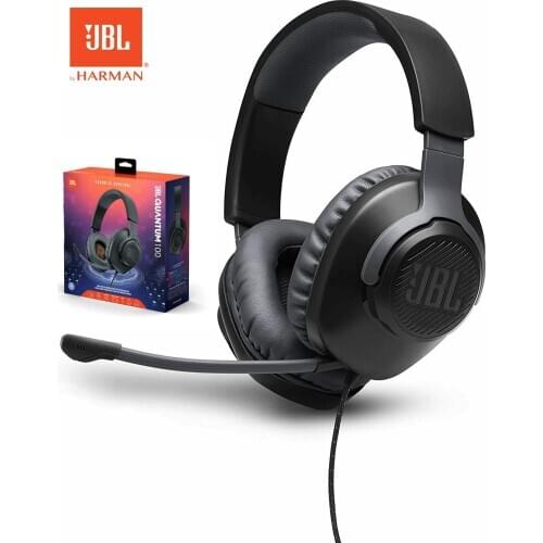 Official JBL QUANTUM100 Game Headset 7.1 with Mic Microphone Foldable Headphones Switch for Xbox One PC TV Phone for PS4 for LOL