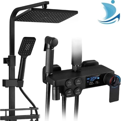 Черные смесители для душа PDQ China At AliExpress