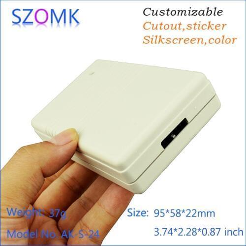 4 pcs, 95*58*22mm szomk abs plastic enclosure manufacturers plastic box for electronic components diy plastic instrument box