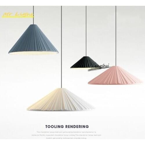 Nordic Colored LED Resin Pendant Lights Lighting Modern Pendant Lamp for Living Room Bedroom Kitchen Hanging Lamps Indoor Decor