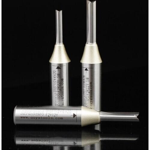 2-blade TCT double-blade straight tool wood trimming engraving machine integral blade slotting cutter cutting milling cutter