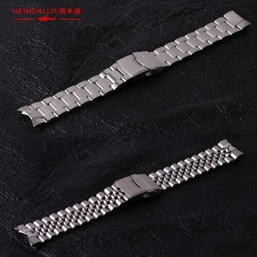 Heimdallr Skx007 Steel Band Upgrade 316L Fine Steel Solid 22mm Arc Mouth Watch Band Modification Accessories