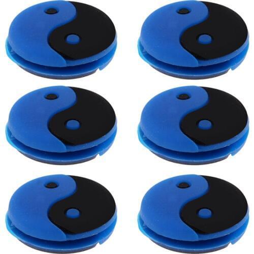 6 Pieces Yin And Yang Tennis Racquet Vibration Dampener Damper Tennis Accessories Gifts