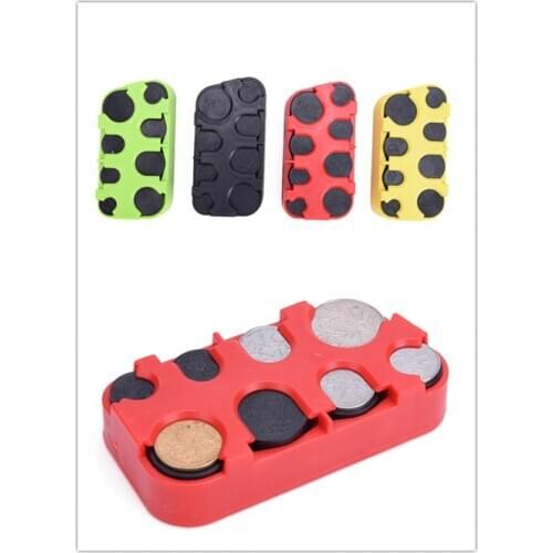 1PC Mini Coin Collection Purse Wallet Organizer Holder Euro Coin Dispenser Coin Changer Holder For Bus Taxi Plastic Storage Box