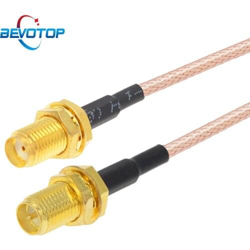 100pcs SMA Female to RP SMA Female WiFi Router Antenna Extension Jumper Cable RG316 RF Coaxial Cable Custom Coax Cable Wholesale