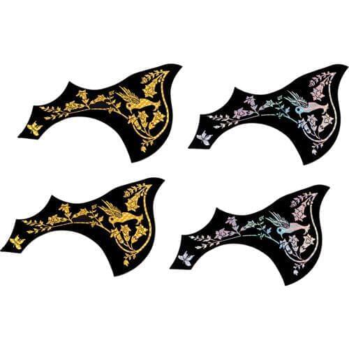 2 pcs Plastic Acoustic Folk Guitar Pickguard Adhesive Hummingbird Anti-scratch Plates Guitar Parts