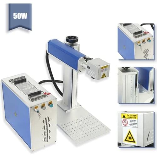 50W split fiber laser marking machine metal marking machine laser engraver machine Nameplate laser marking mach stainless steel