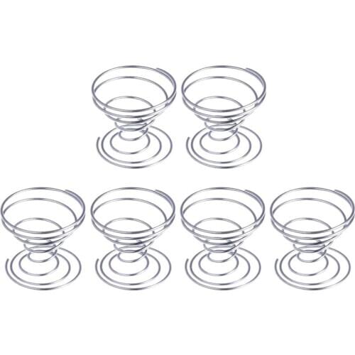 6 Pieces Air Plant Stand Airplant Container Tillandsia Holder Stainless Steel Plant Display Racks Air Pineapple Base