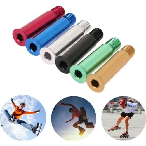 8PCS Inline Speed Skating Screws Nail Axle Screw Aluminium for Inline Skates Golden Blue Red Siver Green Black 8mm*34mm