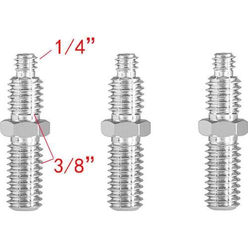3 x 1 4 to 3 8 Tripod Screw Adapter Tripod Screw to Hot Shoe Adapter for camera