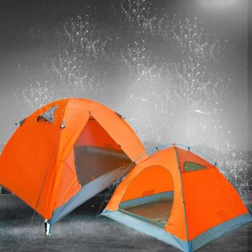 Aluminum Pole Double Deck Outdoor Tent Couple Camping Supplies To Undertake OEM Gifts Foreign Trade