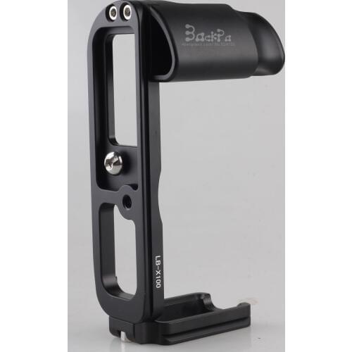 Aluminum Professional Tripod Head Quick Release Plate Hand Grip 1/4 Screw Mount for Fujifilm Fuji X100 X100S Camera (LB-X100)