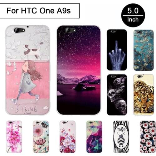 For Case HTC One A9s Cover 3D Pattern Bag For HTC A9S Case Soft Silicone TPU Shell For Fundas HTC A9S 5.0'' Phone Cases
