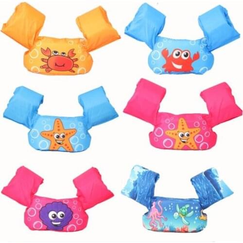 Baby swim rings Foam Cartoon Baby Arm Ring buoyancy vest garment of floating kids safety life vest childrens Swim life jackets