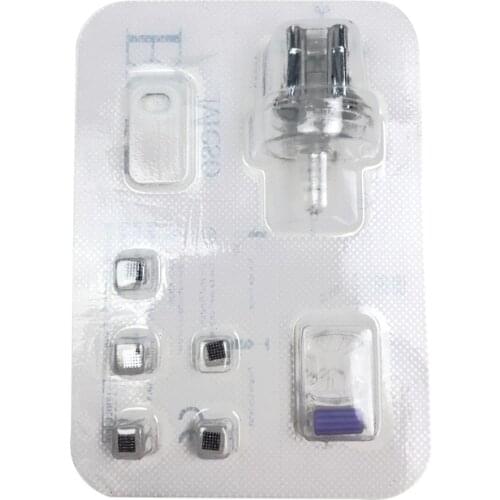 EMS Monocrystalline Silicon Chip Replacement Head 1 set for Injector mesotherapy gun Needle Free injection moisturizing mesogun