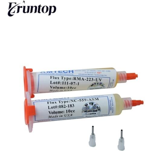 1PCS 10cc 559 NC-559-ASM or RMA-223-UV Flux Paste Lead-free Solder Paste Solder Flux + Needles