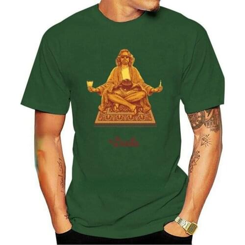 Eightin The Dude Budha The Big Lebowski Graphic T Shirt Comfortable Original 100% Cotton O Neck Mens T-Shirts Short Sleeve