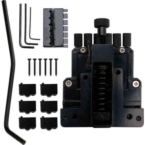 6 String Saddle Guitar Tailpiece Tremolo Bridge for Headless Guitar Replacement