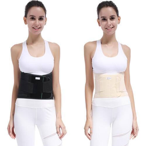 Lumbar Lower Waist Double Adjustable Back Belt For Pain Relief Durable Black Waist Support Brace Belt Gym Sports Accessories