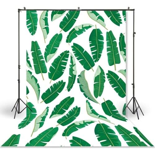 HUAYI Photography Backdrop Newborns Baby Birthday Studio Photo Background Tropical Palm Leaf Photoshoot Backdrops XT-5802