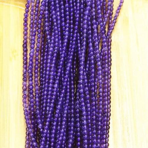 Wholesale 720 Natural Stone Beads and Amethysts Round Loose Beads for Jewelry Making DIY Bracelet Accessories 3mm