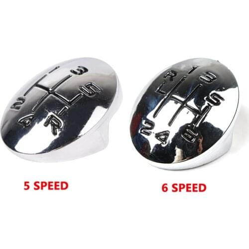 Durable Convenient 5/6 Speed Shift Knob Cap Car Accessories Interior Cover for Renault Clio Megane Scenic Twingo Chrom Car Decor