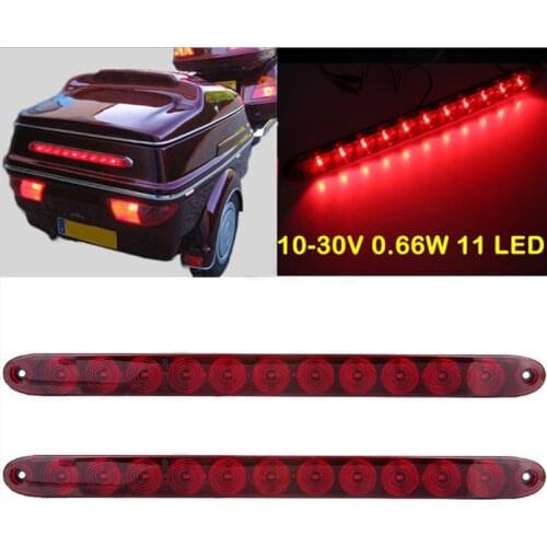 10-30V 0.66W 11 LED Truck Trailer Brake Lamp Stop Turn Tail Signal Light Strip Energy Saving Durable Car Lights Car Accessories