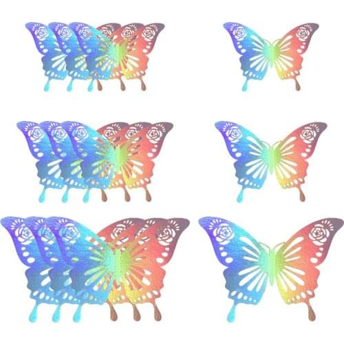 Hollow Stickers DIY 3D Butterfly Shape Wall Hanging Decals Indoor Yard Art Crafts Wedding Decorative Accessoties Home Decor