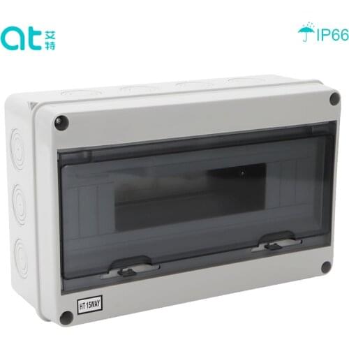 IP65 15 Ways Electrical Distribution Box Waterproof IP65 with Transparent Cover Junction Wire Box Accessories