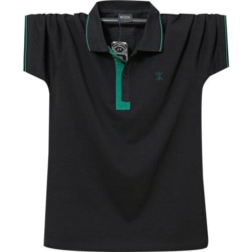 2021 New Man Polo Solid color Brand Cotton Summer Short Plus 6XL 5XL Sleeve t-Shirt Slim men custom tshirt Casual Oversized