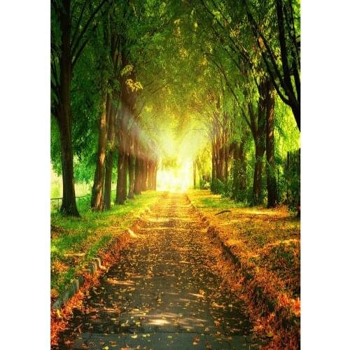 Sunshine Green Trees Photography Background Vinyl Cloth Photocall Backdrops for Baby Children Portrait Photoshoot Fond Photo